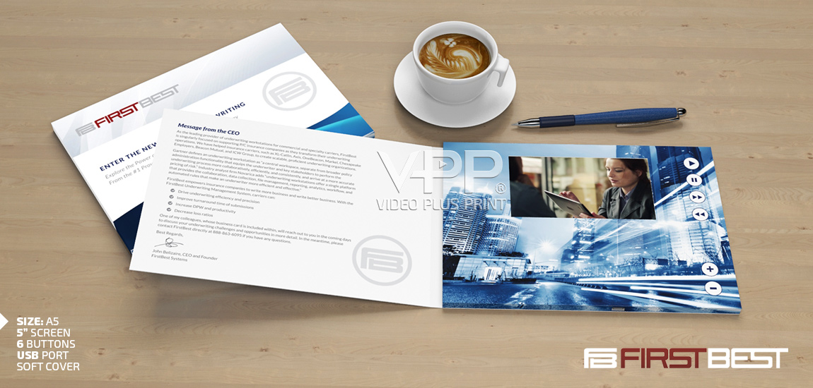 5" IPS HD LCD Video Brochures