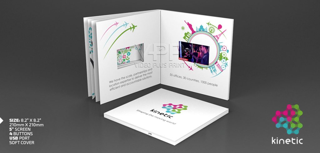 Large format Video Book for immersive viewing experience