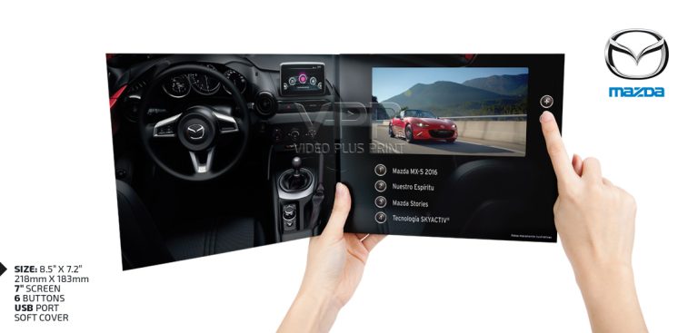 Sleek Video Brochure with vibrant branding and automatic video playback