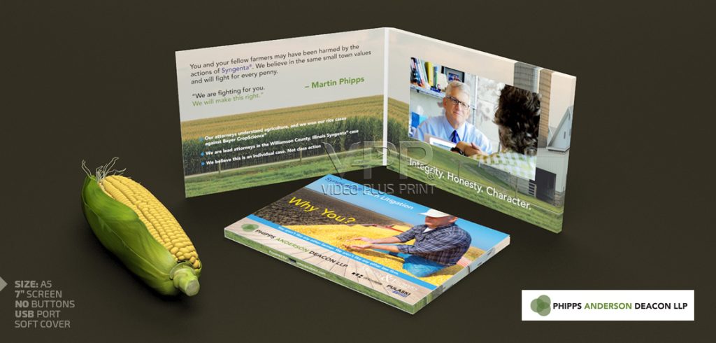 High-End Video Brochures, Video Brochures for Branding, Video brochures - Video In Print Products