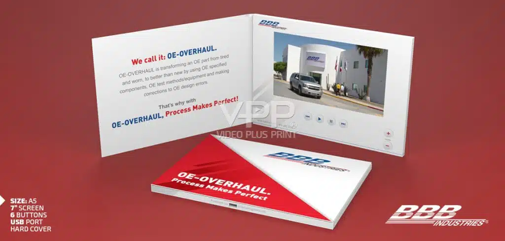 Video Brochure featuring product demonstration