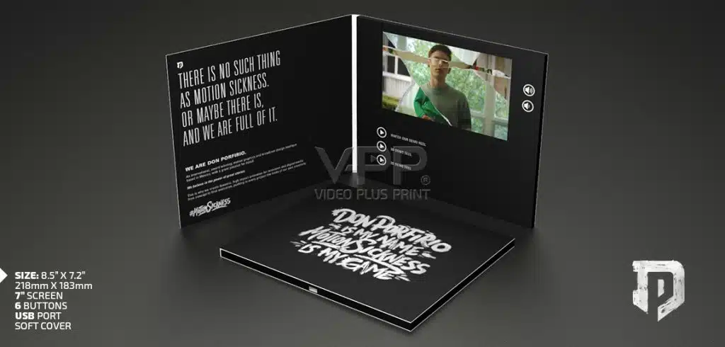 Sleek and modern video brochure showcasing product visuals