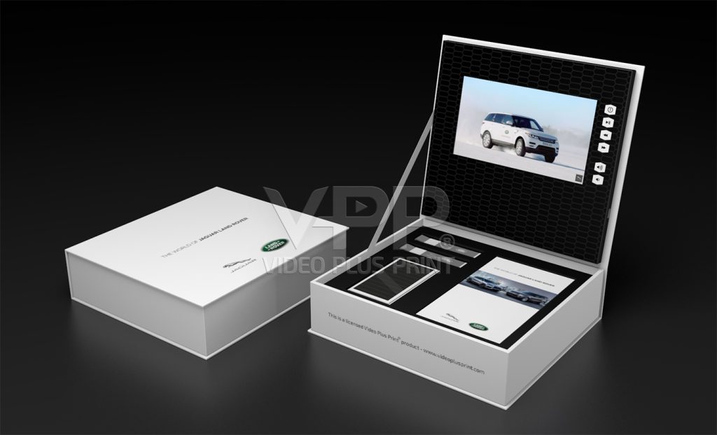 Video Packaging combining print and video in a sleek format.
