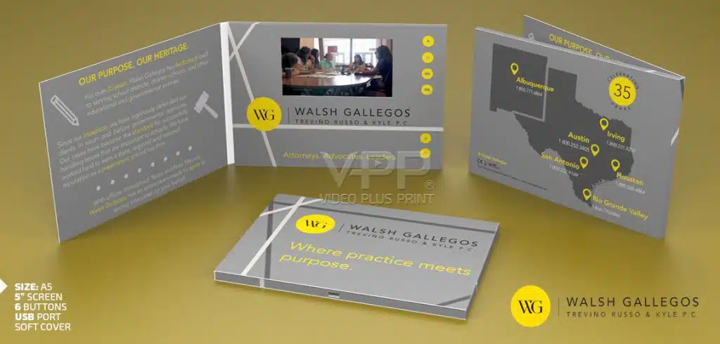 High-definition Video Brochures with branded covers